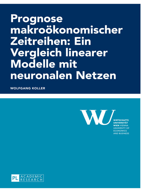 Title details for Prognose makrooekonomischer Zeitreihen by Wolfgang Koller - Available